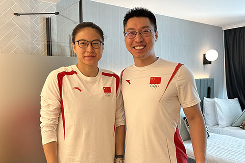 Dr. Peng Li with Lili Wang