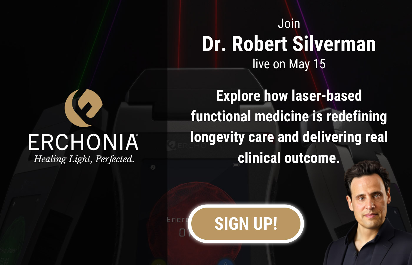 Join Dr. Robert Silverman live on May 15