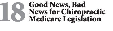 18Good News, Bad News for Chiropractic Medicare Legislation