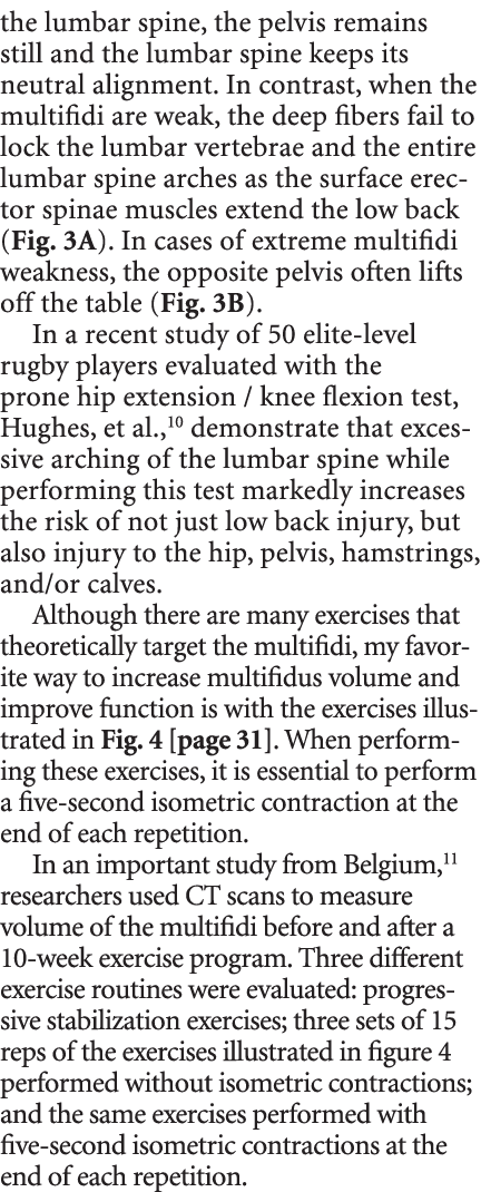 the lumbar spine, the pelvis remains still and the lumbar spine keeps its neutral alignment. In contrast, when the mu...