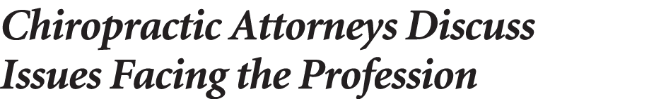 Chiropractic Attorneys Discuss Issues Facing the Profession 