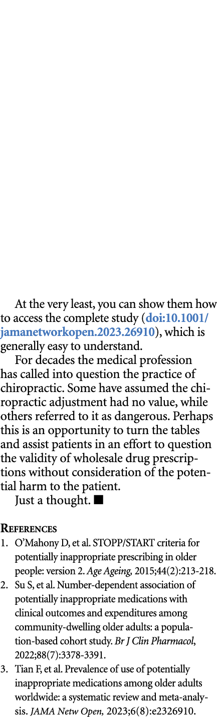 At the very least, you can show them how to access the complete study (doi:10.1001/jamanetworkopen.2023.26910), which...