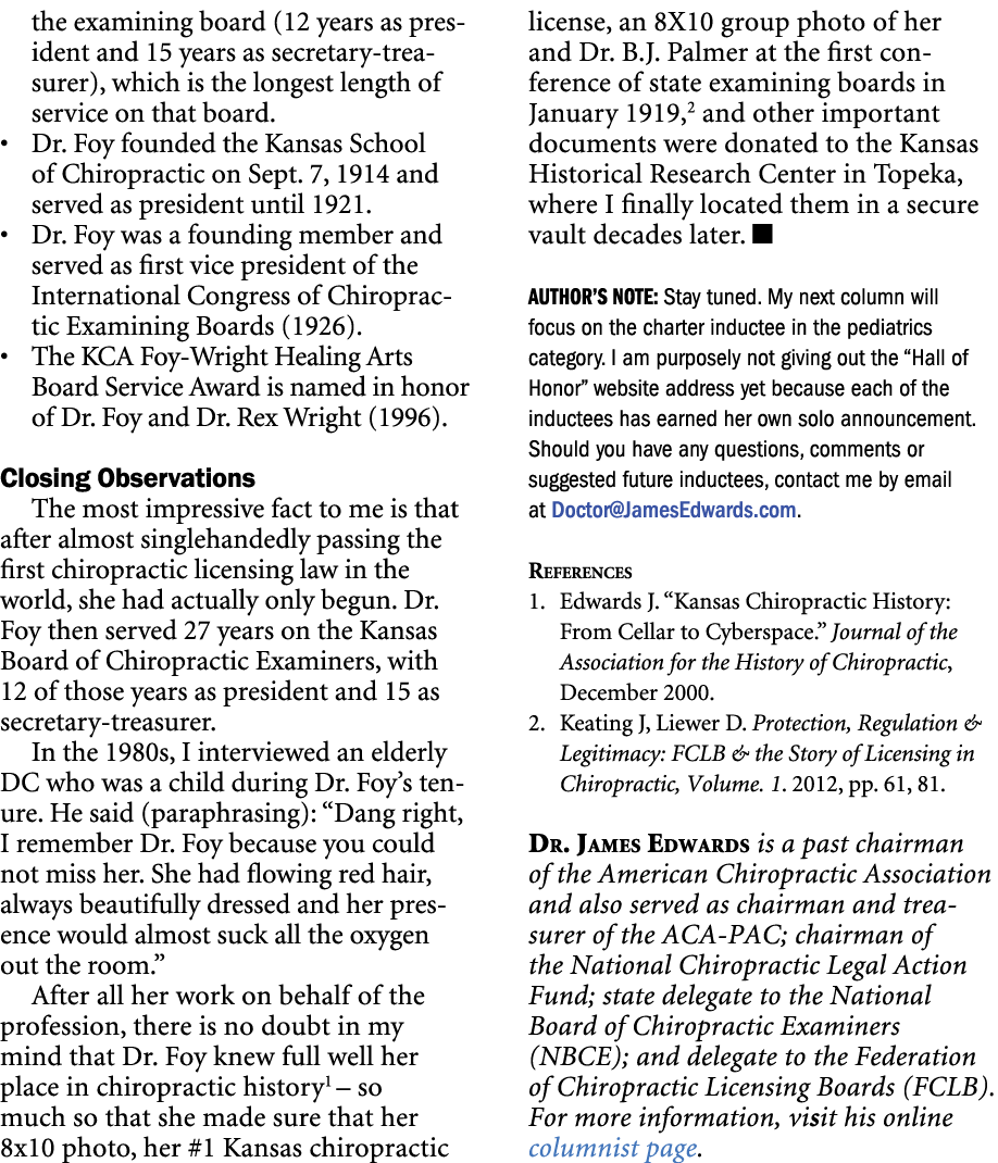 the examining board (12 years as president and 15 years as secretary treasurer), which is the longest length of servi...
