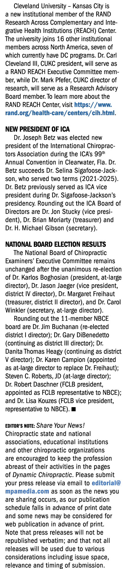 Cleveland University – Kansas City is a new institutional member of the RAND Research Across Complementary and Integr...