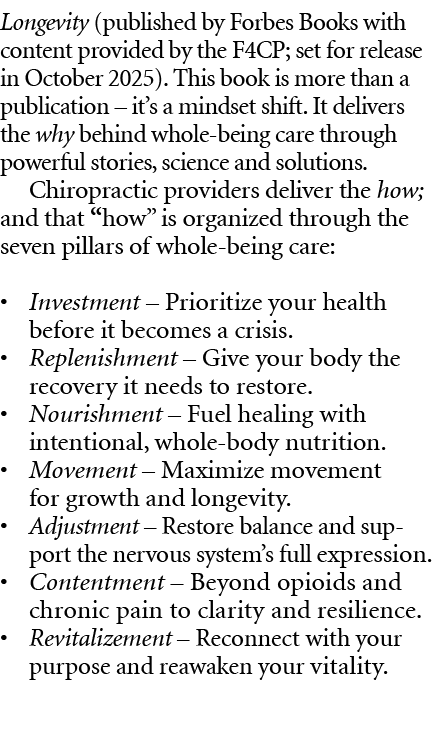 Longevity (published by Forbes Books with content provided by the F4CP; set for release in October 2025). This book i...