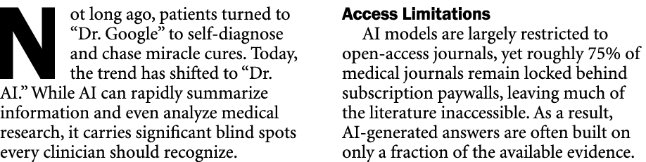 Not long ago, patients turned to “Dr. Google” to self diagnose and chase miracle cures. Today, the trend has shifted ...