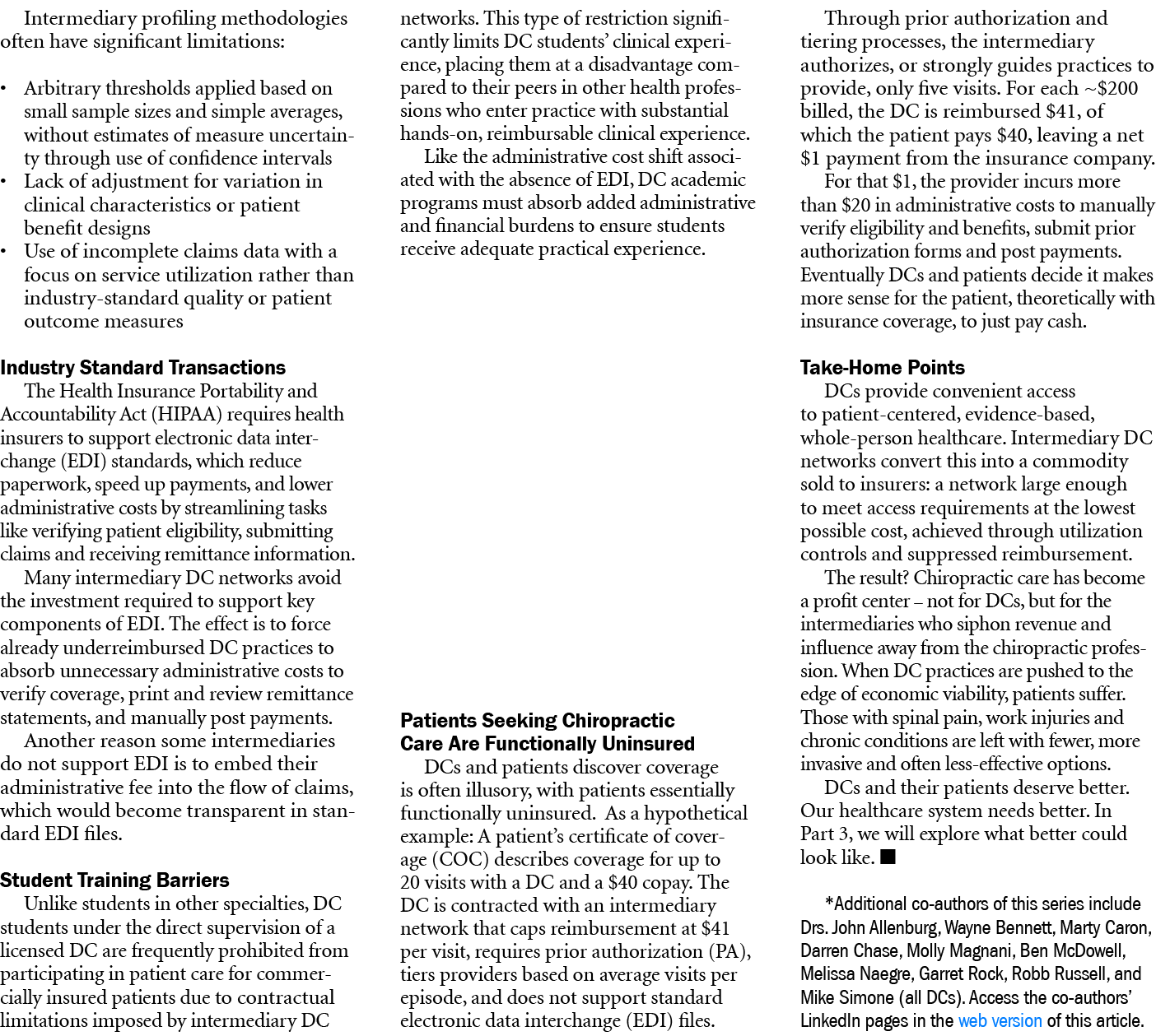 Intermediary profiling methodologies often have significant limitations: • Arbitrary thresholds applied based on smal...