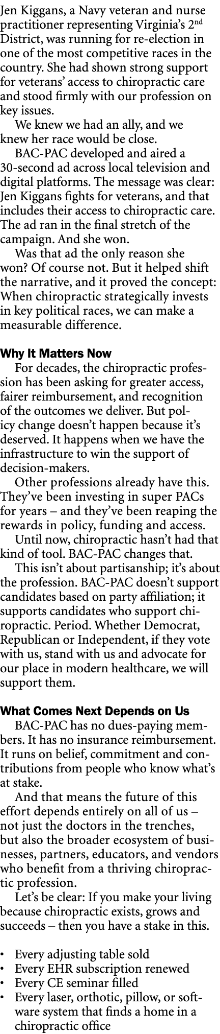 Jen Kiggans, a Navy veteran and nurse practitioner representing Virginia’s 2nd District, was running for re election ...
