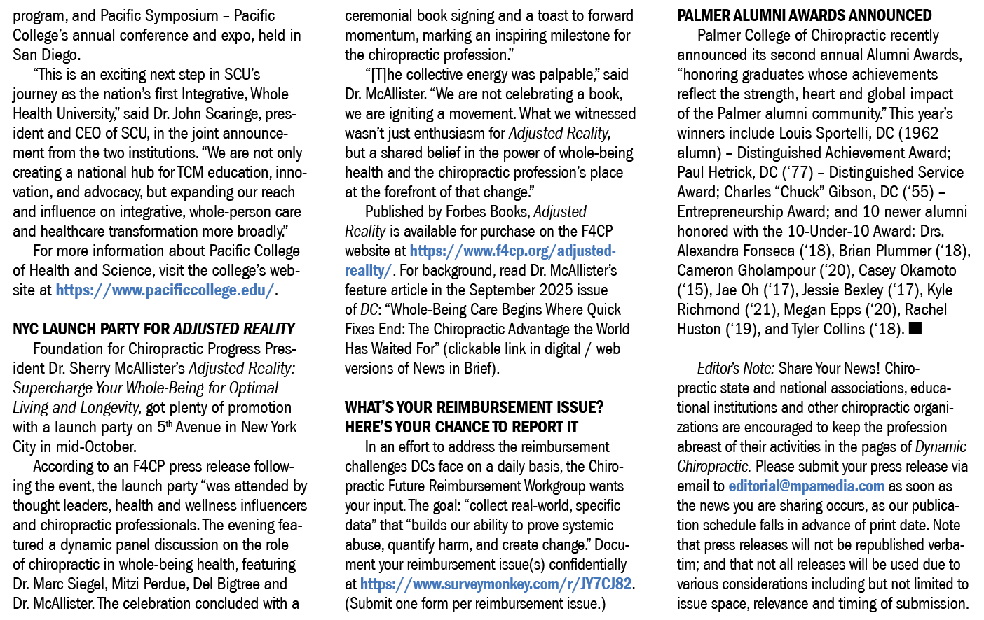 program, and Pacific Symposium – Pacific College’s annual conference and expo, held in San Diego. “This is an excitin...
