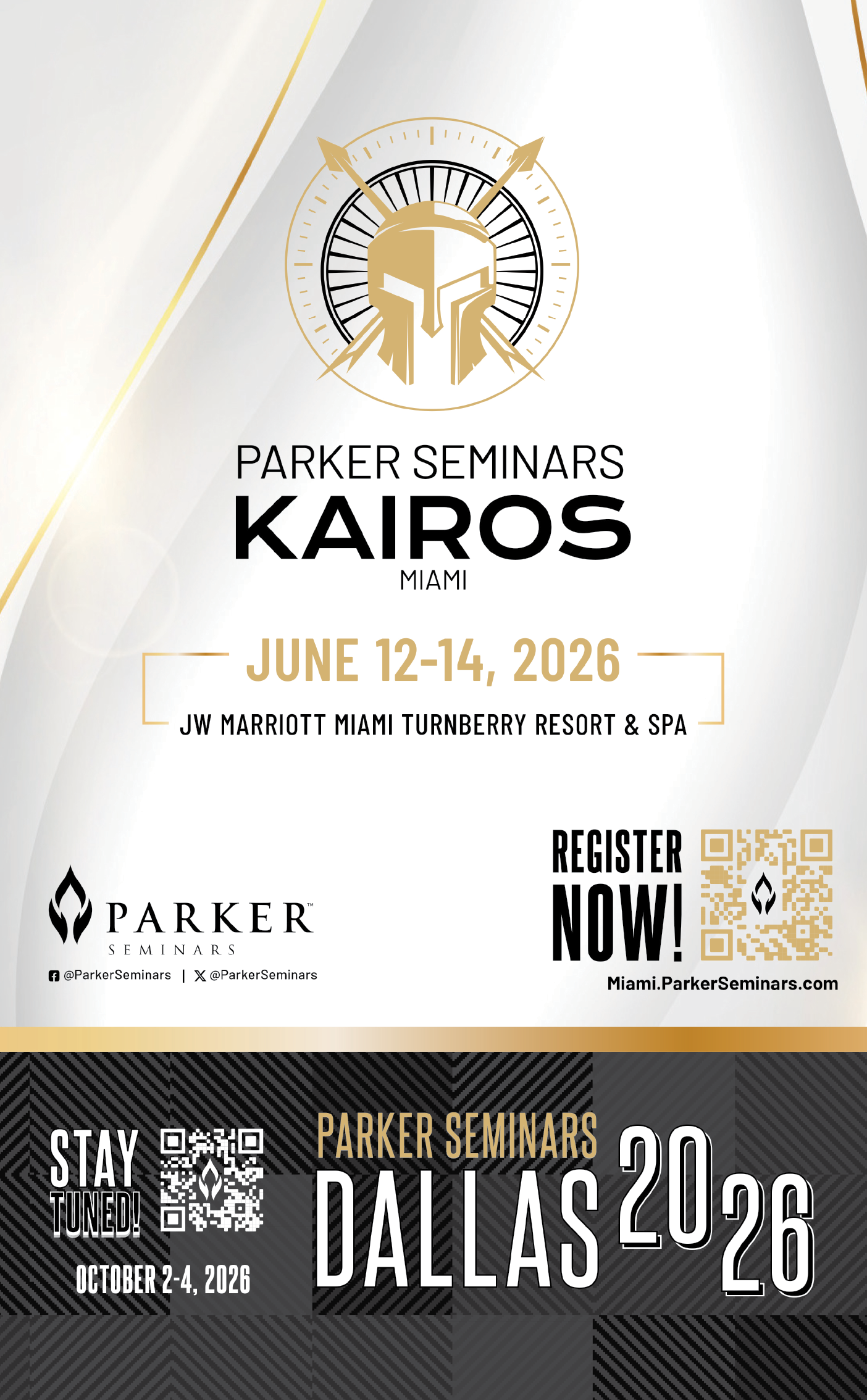 A poster advertising a seminar in Dallas, Texas. AI generated content