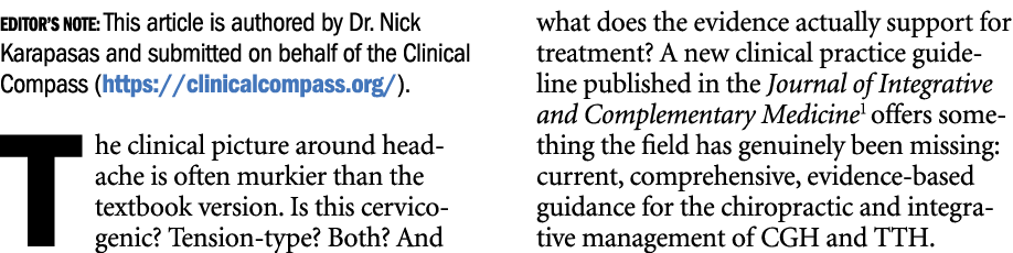 Editor’s Note: This article is authored by Dr. Nick Karapasas and submitted on behalf of the Clinical Compass (https:...