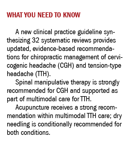  What You Need to Know A new clinical practice guideline synthesizing 32 systematic reviews provides updated, evidenc...