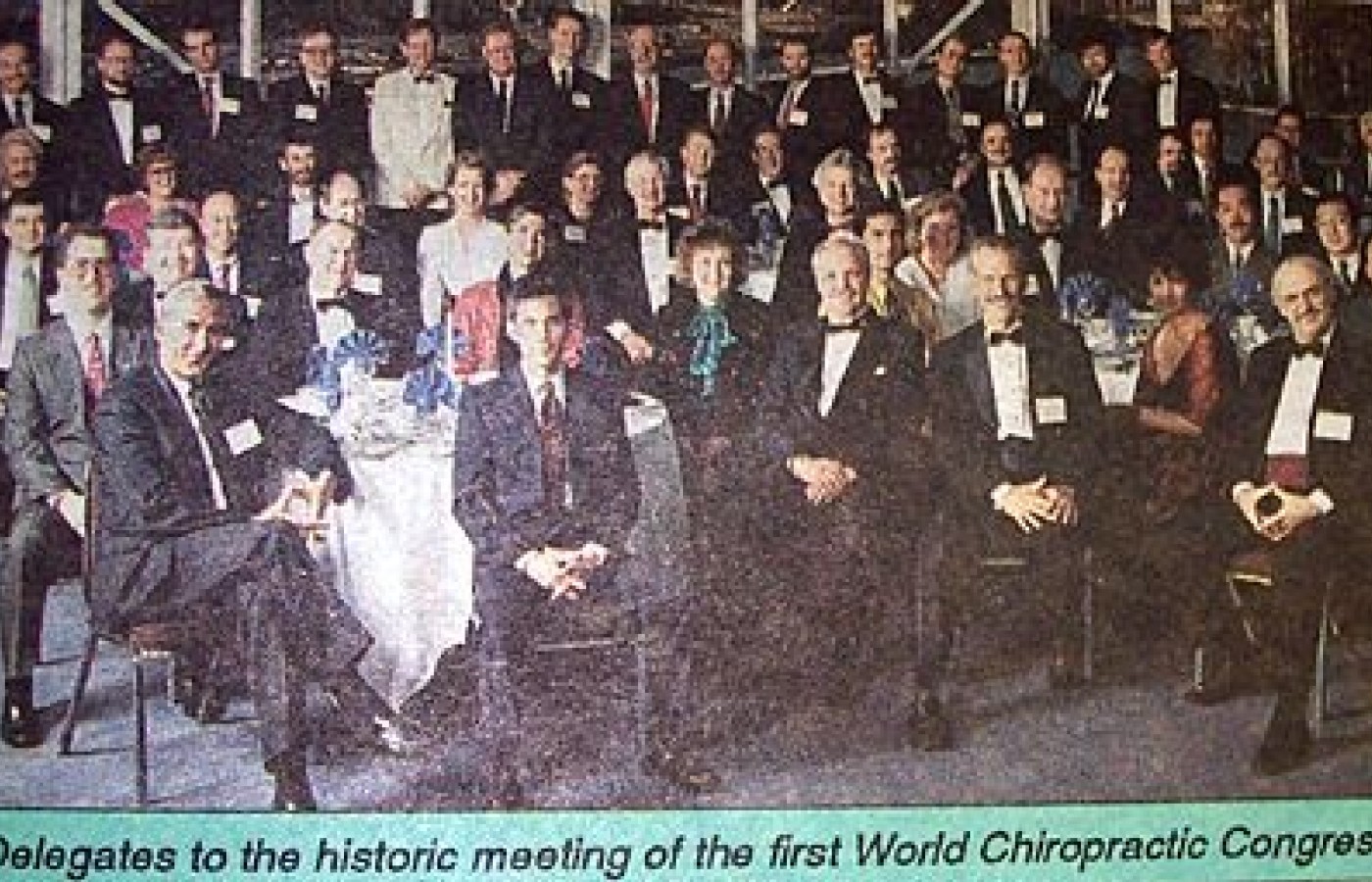 Delegates to the historic meeting of the first World Chiropractic Congress