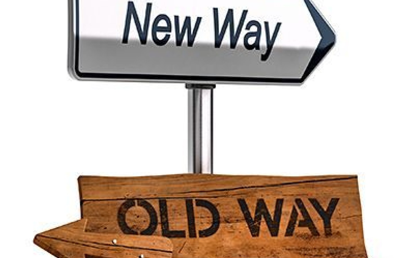 old way, new way